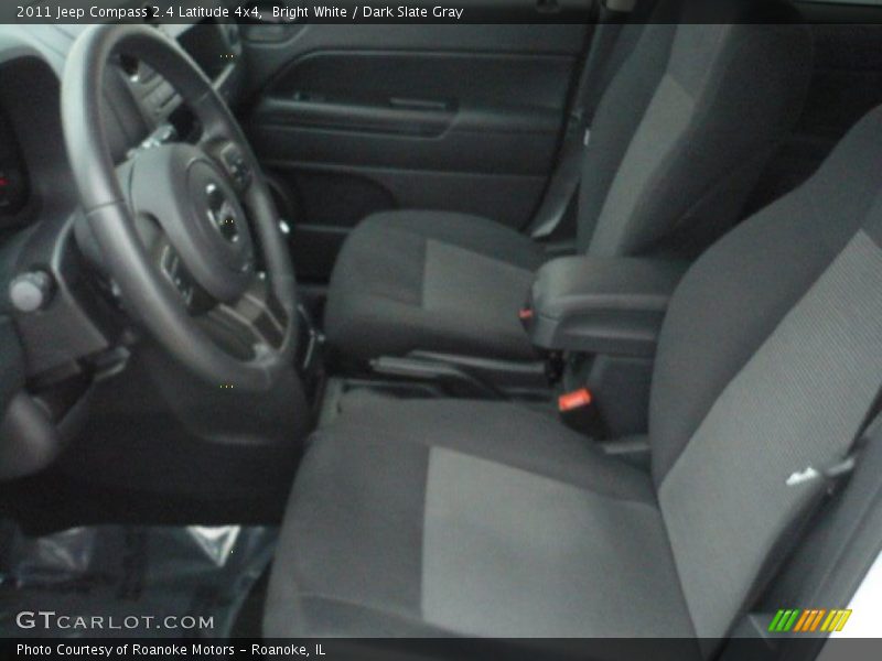 Bright White / Dark Slate Gray 2011 Jeep Compass 2.4 Latitude 4x4