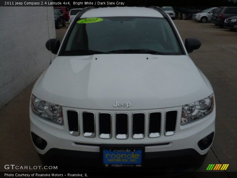Bright White / Dark Slate Gray 2011 Jeep Compass 2.4 Latitude 4x4