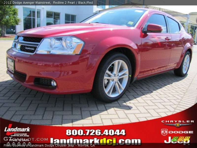 Redline 2 Pearl / Black/Red 2011 Dodge Avenger Mainstreet