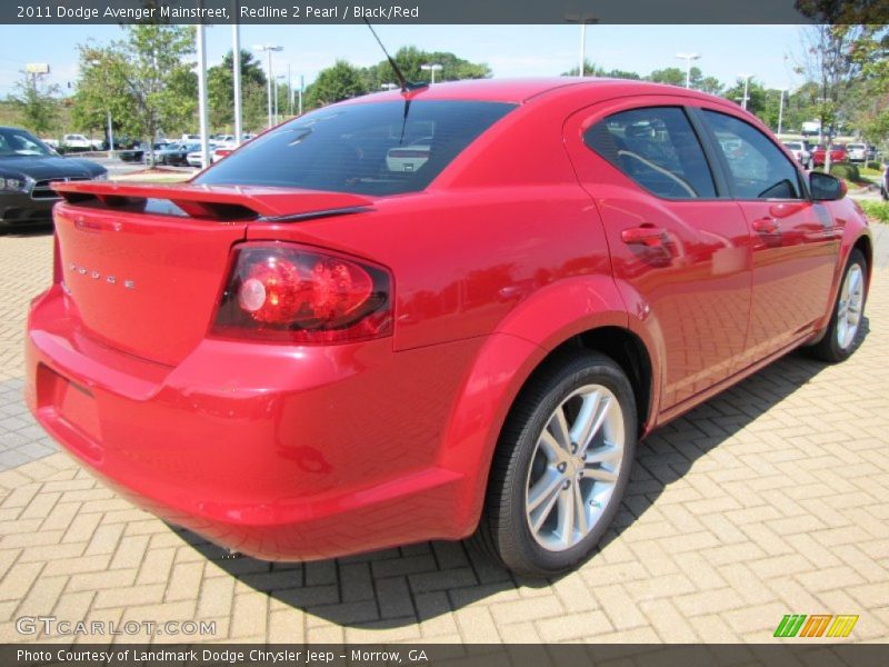 Redline 2 Pearl / Black/Red 2011 Dodge Avenger Mainstreet