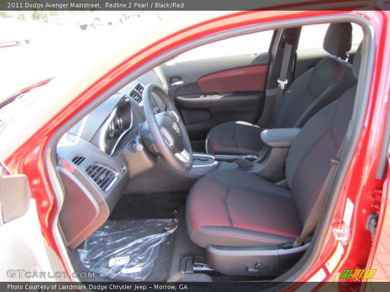 Redline 2 Pearl / Black/Red 2011 Dodge Avenger Mainstreet