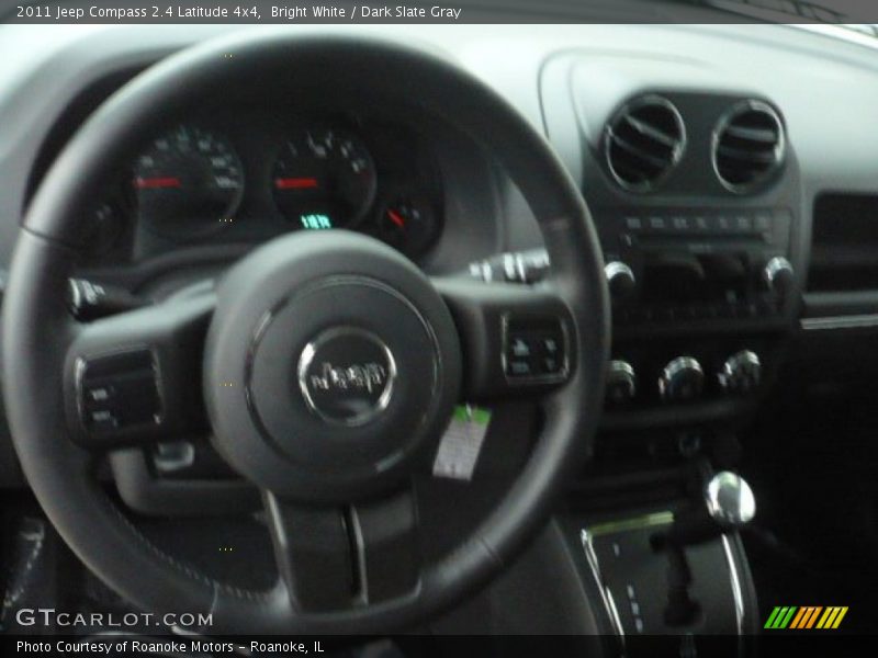 Bright White / Dark Slate Gray 2011 Jeep Compass 2.4 Latitude 4x4