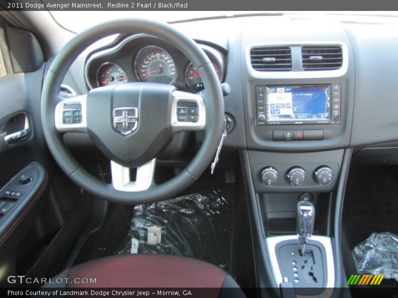 Redline 2 Pearl / Black/Red 2011 Dodge Avenger Mainstreet