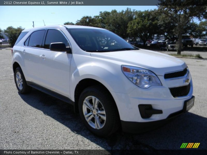 Summit White / Jet Black 2012 Chevrolet Equinox LS