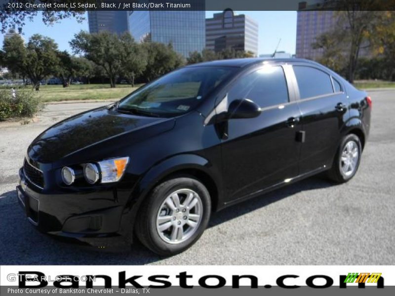 Black / Jet Black/Dark Titanium 2012 Chevrolet Sonic LS Sedan