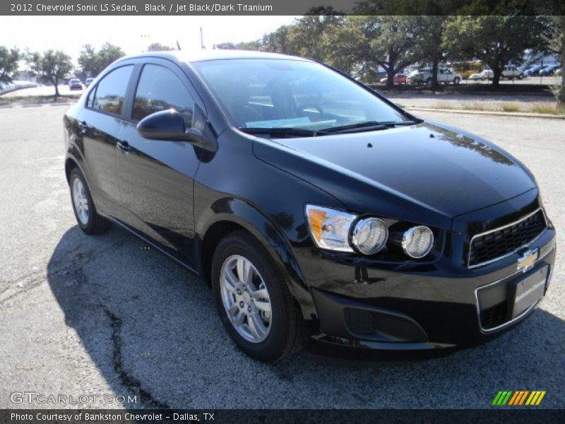 Black / Jet Black/Dark Titanium 2012 Chevrolet Sonic LS Sedan