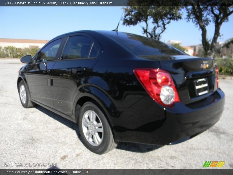 Black / Jet Black/Dark Titanium 2012 Chevrolet Sonic LS Sedan