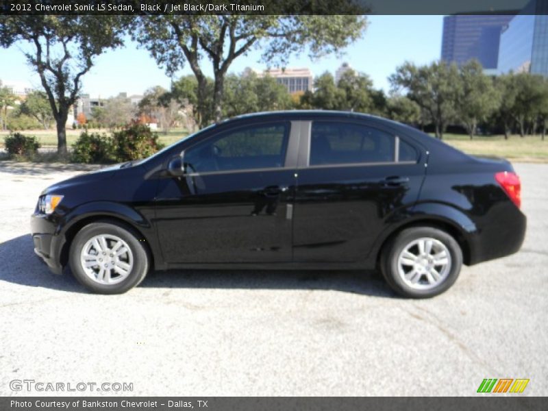 Black / Jet Black/Dark Titanium 2012 Chevrolet Sonic LS Sedan