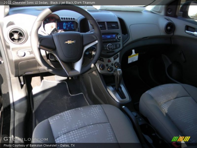 Black / Jet Black/Dark Titanium 2012 Chevrolet Sonic LS Sedan