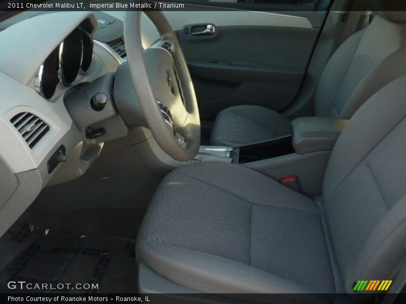 Imperial Blue Metallic / Titanium 2011 Chevrolet Malibu LT