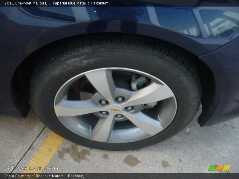 Imperial Blue Metallic / Titanium 2011 Chevrolet Malibu LT