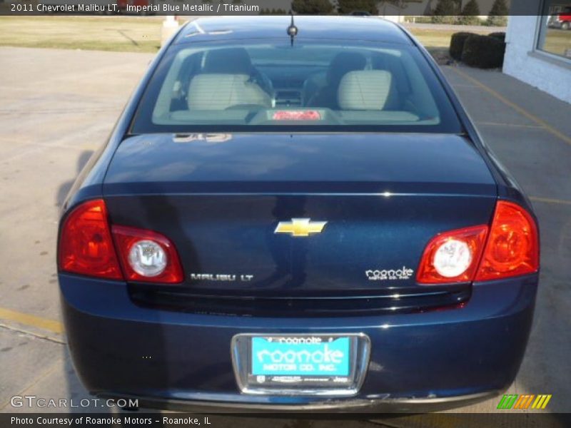 Imperial Blue Metallic / Titanium 2011 Chevrolet Malibu LT