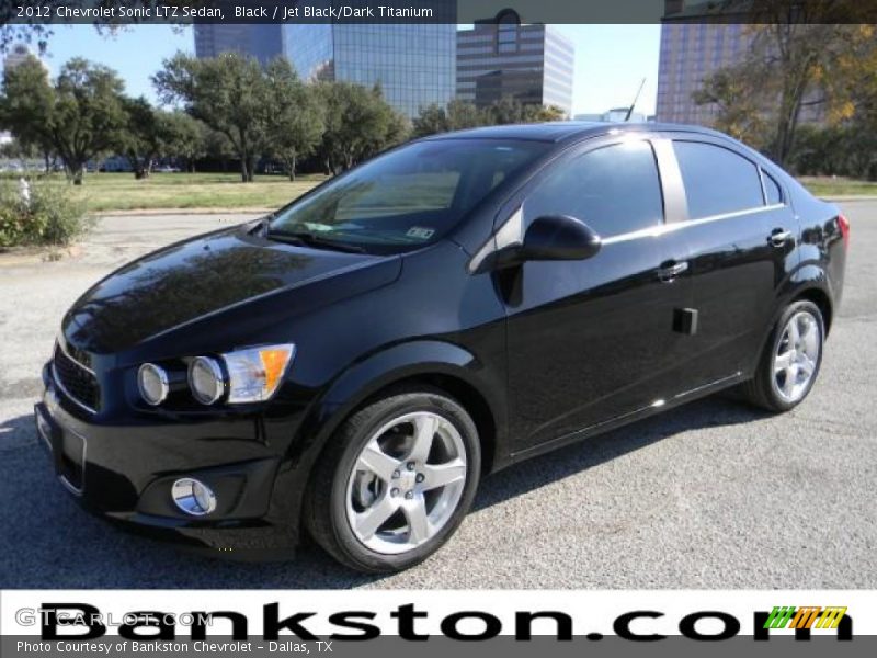 Black / Jet Black/Dark Titanium 2012 Chevrolet Sonic LTZ Sedan
