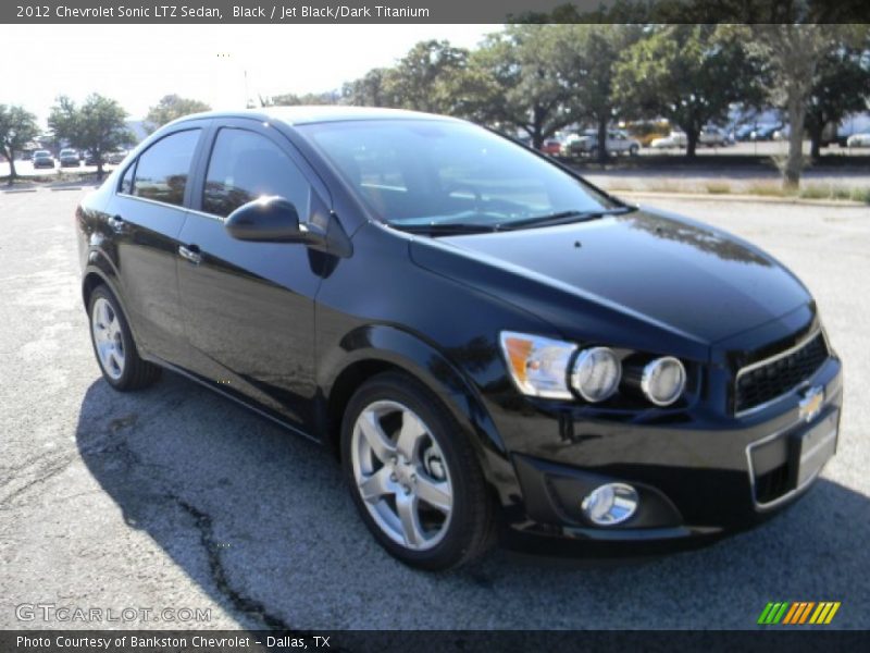 Black / Jet Black/Dark Titanium 2012 Chevrolet Sonic LTZ Sedan