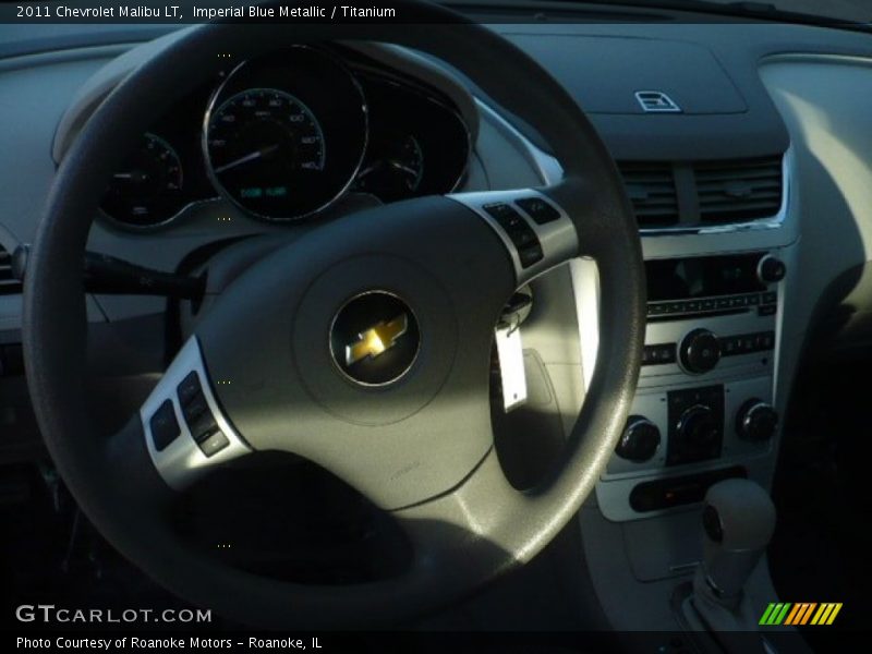 Imperial Blue Metallic / Titanium 2011 Chevrolet Malibu LT