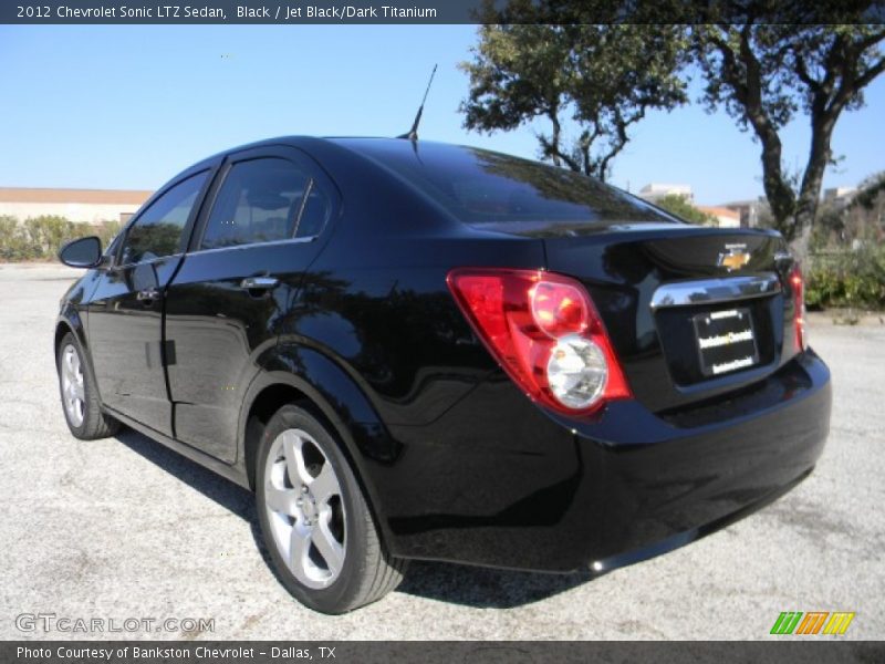Black / Jet Black/Dark Titanium 2012 Chevrolet Sonic LTZ Sedan