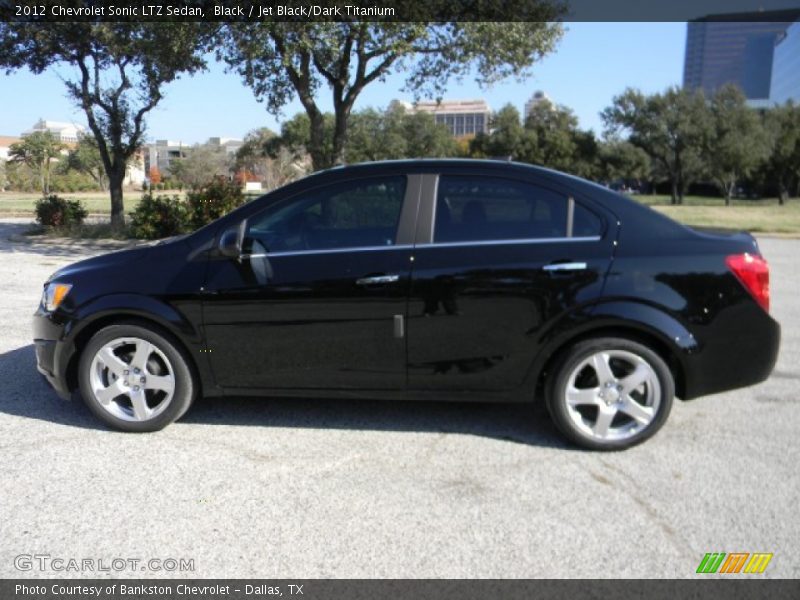 Black / Jet Black/Dark Titanium 2012 Chevrolet Sonic LTZ Sedan