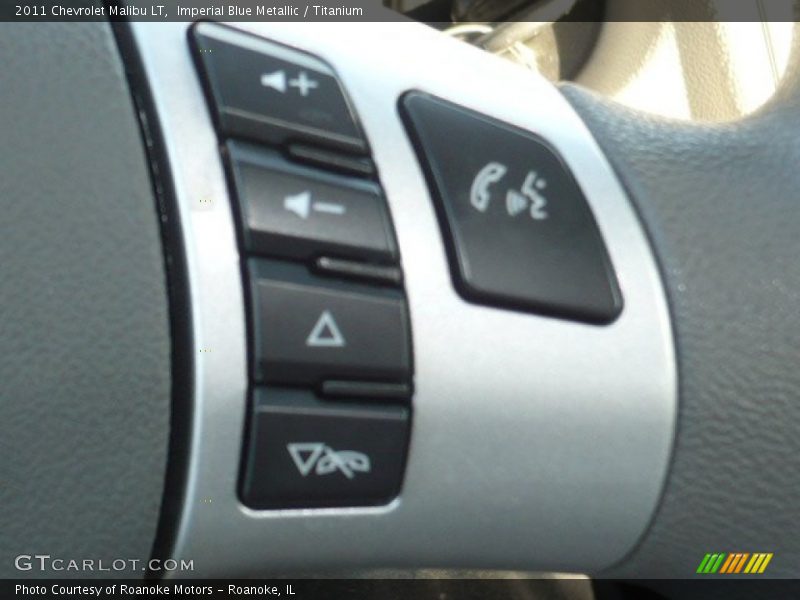 Imperial Blue Metallic / Titanium 2011 Chevrolet Malibu LT