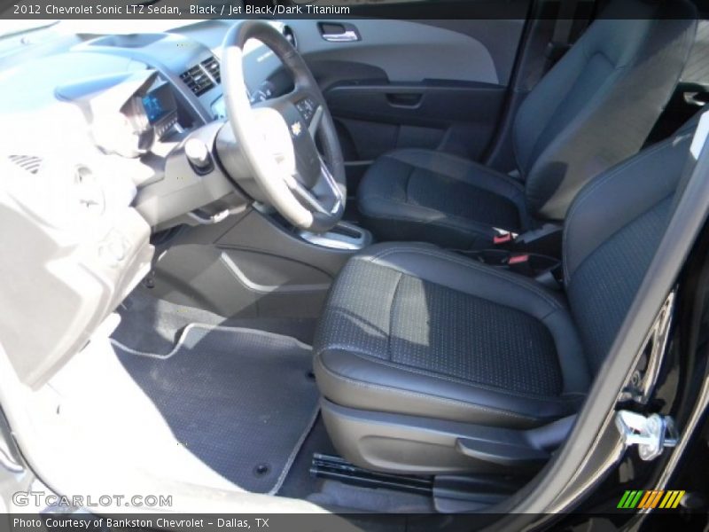 Black / Jet Black/Dark Titanium 2012 Chevrolet Sonic LTZ Sedan