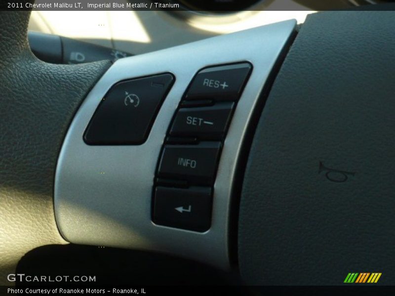 Imperial Blue Metallic / Titanium 2011 Chevrolet Malibu LT