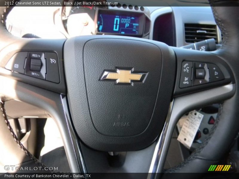 Black / Jet Black/Dark Titanium 2012 Chevrolet Sonic LTZ Sedan