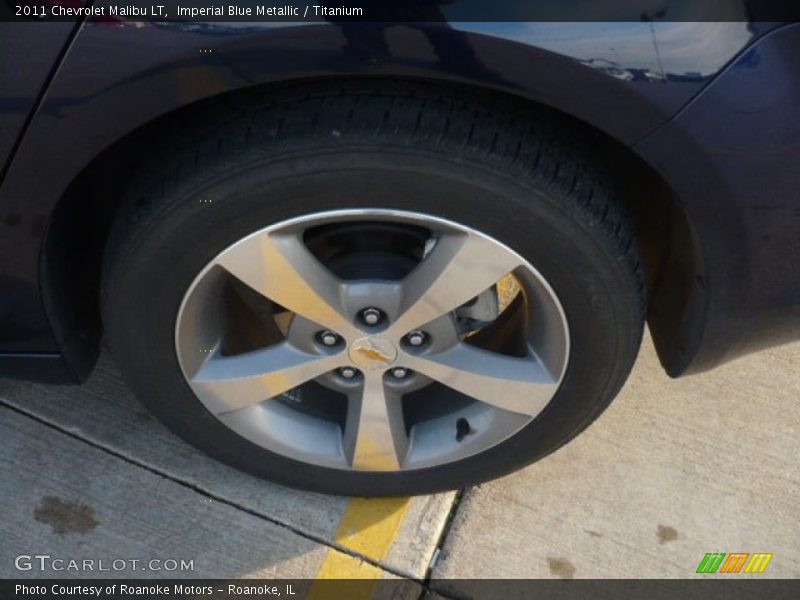 Imperial Blue Metallic / Titanium 2011 Chevrolet Malibu LT