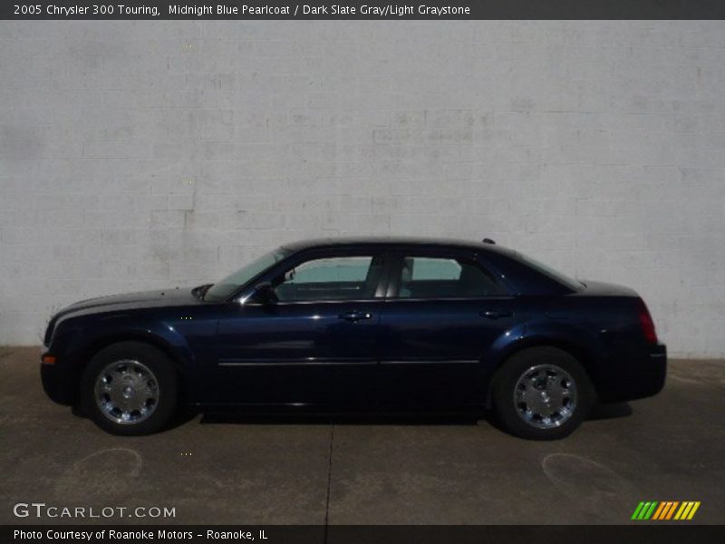 Midnight Blue Pearlcoat / Dark Slate Gray/Light Graystone 2005 Chrysler 300 Touring