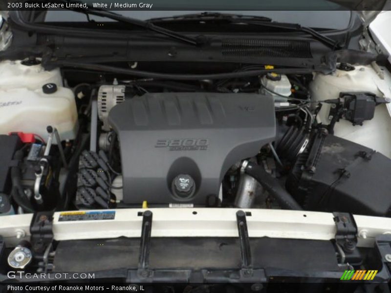 White / Medium Gray 2003 Buick LeSabre Limited