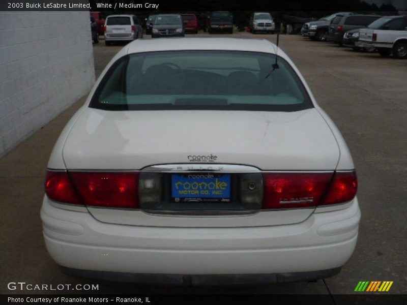 White / Medium Gray 2003 Buick LeSabre Limited