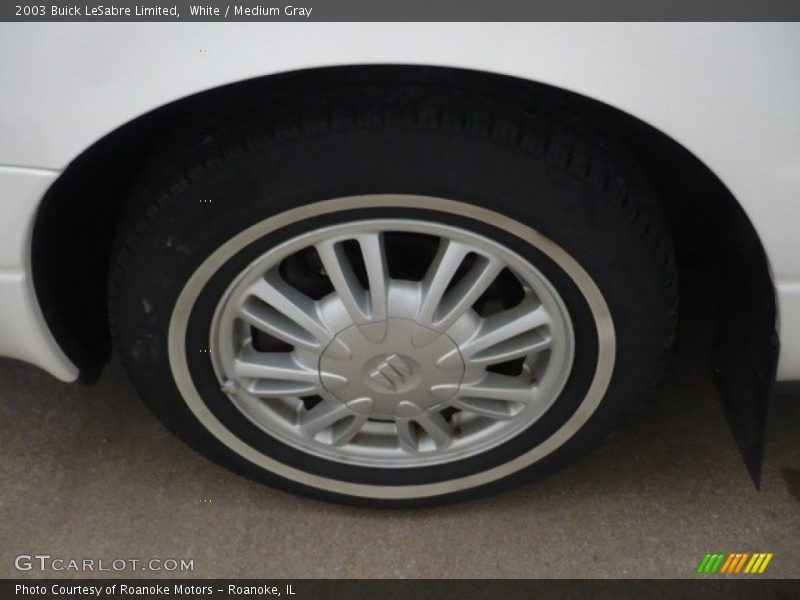 White / Medium Gray 2003 Buick LeSabre Limited