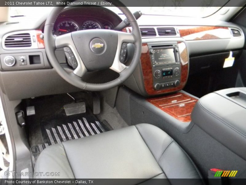 White Diamond Tricoat / Ebony 2011 Chevrolet Tahoe LTZ