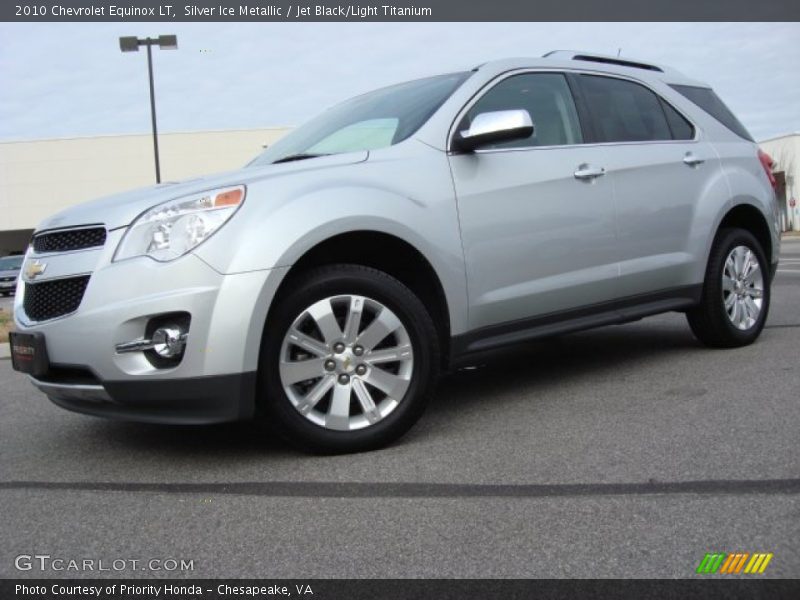 Silver Ice Metallic / Jet Black/Light Titanium 2010 Chevrolet Equinox LT
