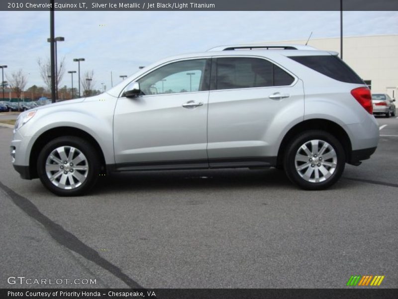 Silver Ice Metallic / Jet Black/Light Titanium 2010 Chevrolet Equinox LT