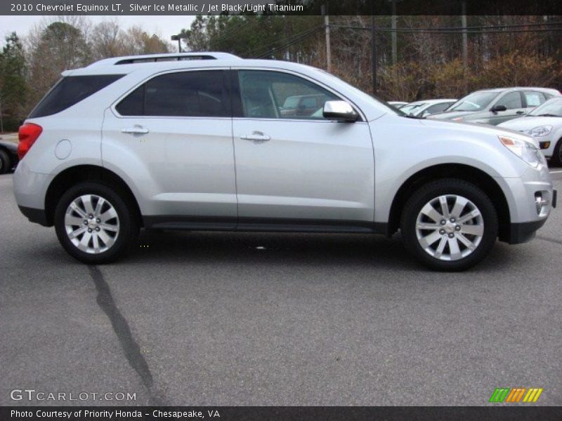 Silver Ice Metallic / Jet Black/Light Titanium 2010 Chevrolet Equinox LT