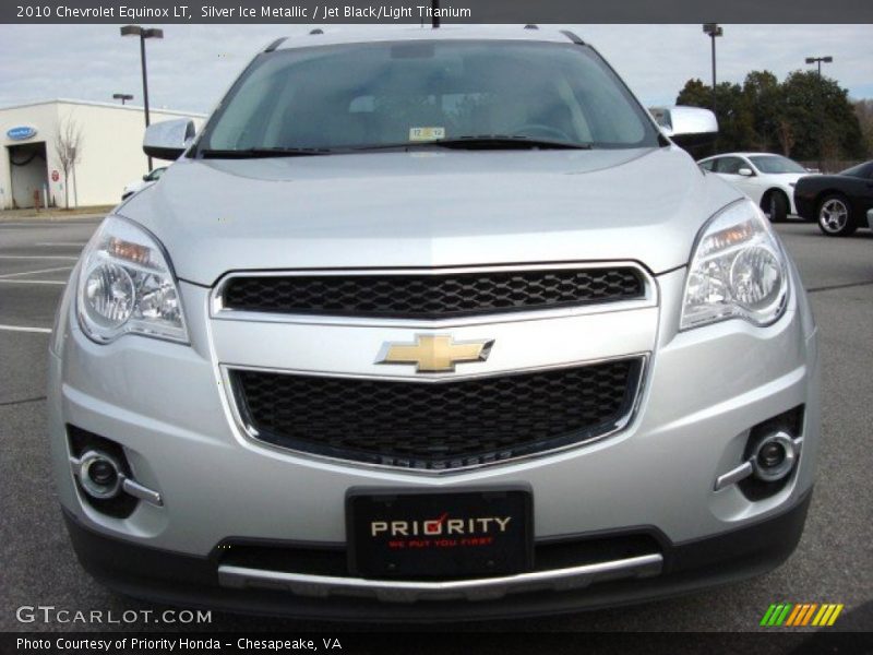 Silver Ice Metallic / Jet Black/Light Titanium 2010 Chevrolet Equinox LT