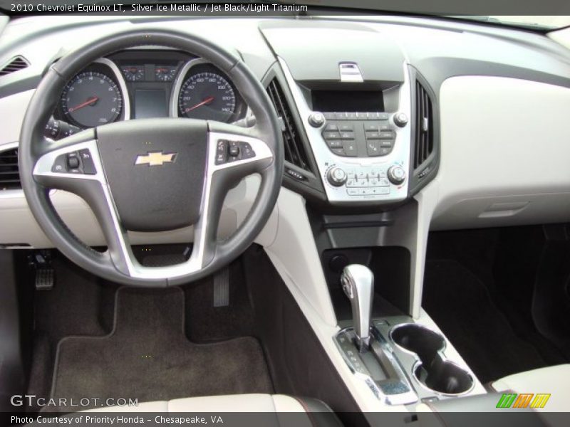 Silver Ice Metallic / Jet Black/Light Titanium 2010 Chevrolet Equinox LT