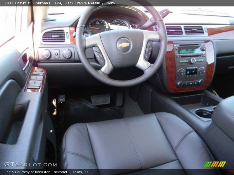 Black Granite Metallic / Ebony 2011 Chevrolet Suburban LT 4x4