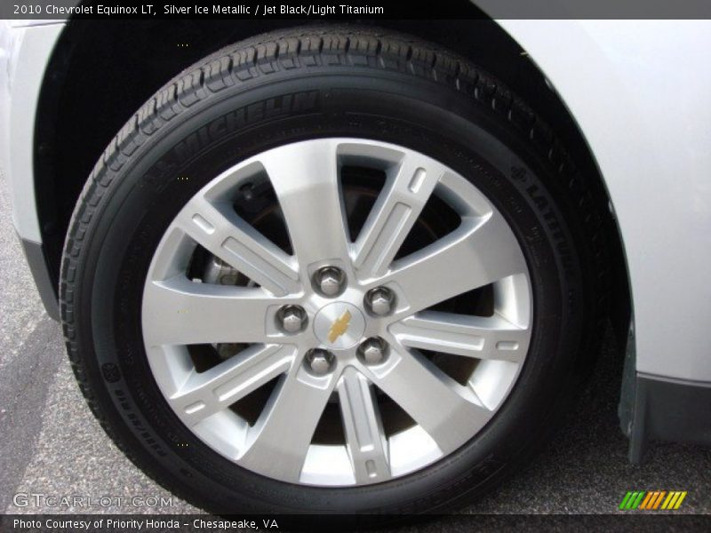 Silver Ice Metallic / Jet Black/Light Titanium 2010 Chevrolet Equinox LT