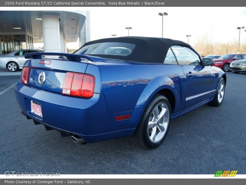 Vista Blue Metallic / Black/Dove 2009 Ford Mustang GT/CS California Special Convertible