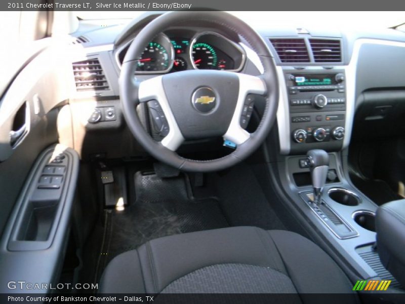 Silver Ice Metallic / Ebony/Ebony 2011 Chevrolet Traverse LT