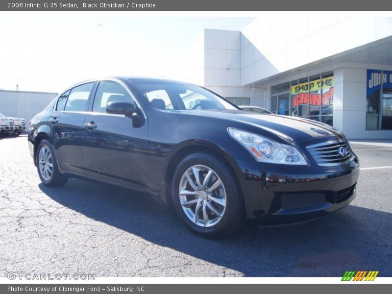 Black Obsidian / Graphite 2008 Infiniti G 35 Sedan