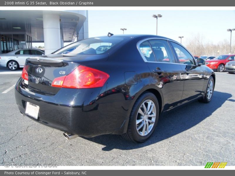 Black Obsidian / Graphite 2008 Infiniti G 35 Sedan