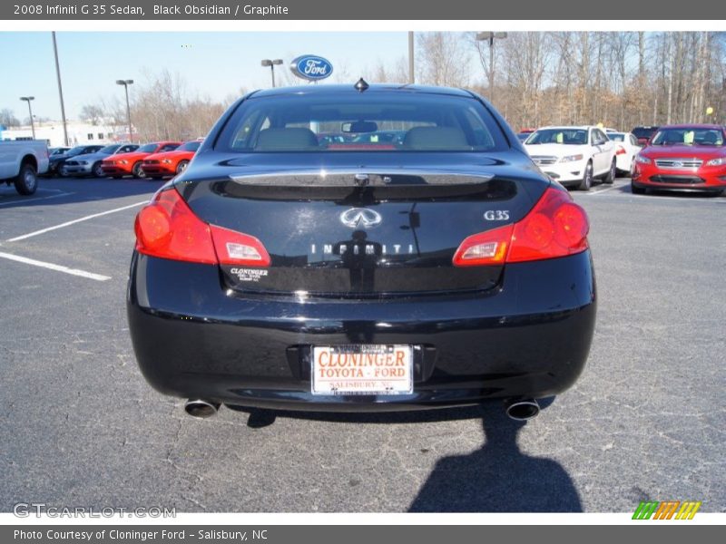 Black Obsidian / Graphite 2008 Infiniti G 35 Sedan