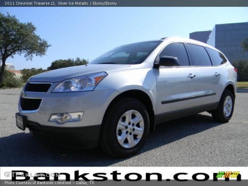 Silver Ice Metallic / Ebony/Ebony 2011 Chevrolet Traverse LS