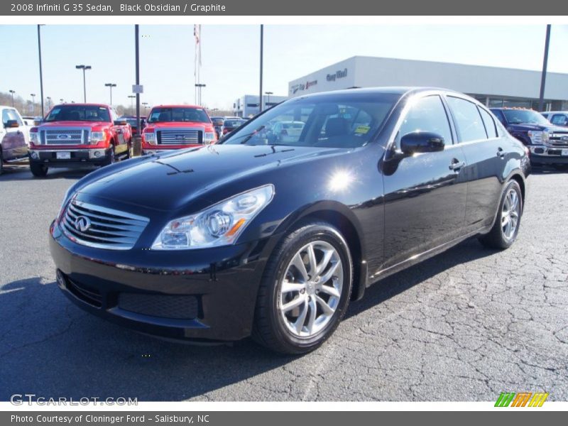 Black Obsidian / Graphite 2008 Infiniti G 35 Sedan