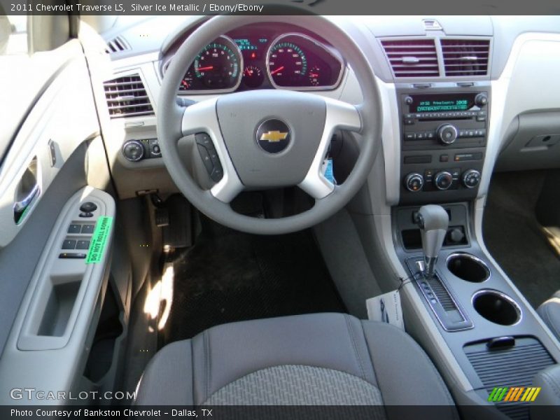 Silver Ice Metallic / Ebony/Ebony 2011 Chevrolet Traverse LS