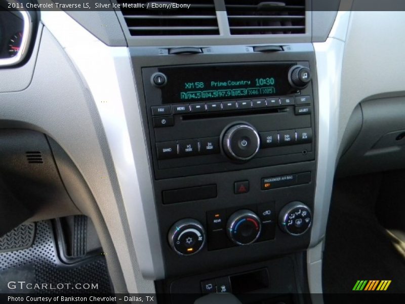 Silver Ice Metallic / Ebony/Ebony 2011 Chevrolet Traverse LS