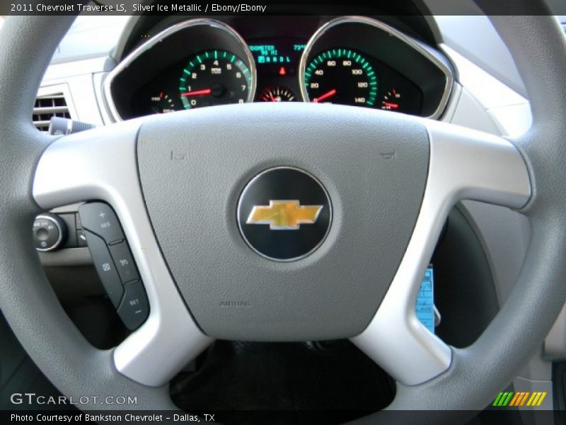 Silver Ice Metallic / Ebony/Ebony 2011 Chevrolet Traverse LS