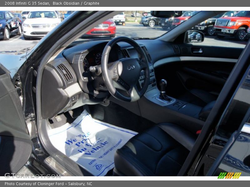 Black Obsidian / Graphite 2008 Infiniti G 35 Sedan