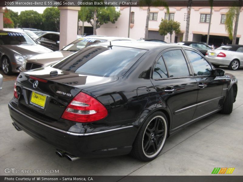 Obsidian Black Metallic / Charcoal 2005 Mercedes-Benz E 55 AMG Sedan